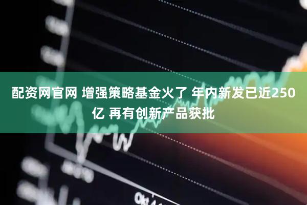 配资网官网 增强策略基金火了 年内新发已近250亿 再有创新产品获批